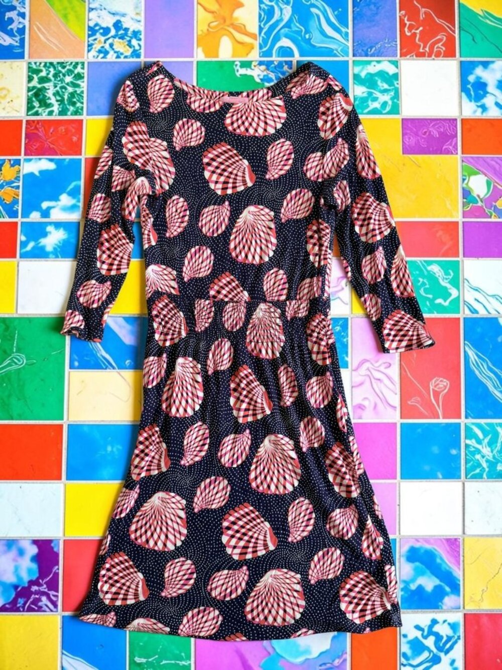 LILLY PULITZER Seashell Purple Pink Cotton Dress Size XS